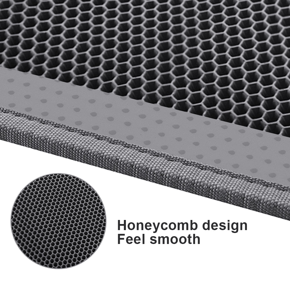 Double Layer Waterproof Cat Litter Mat with Honeycomb Design - Non-Slip EVA Pad for Easy Cleaning and Filtration