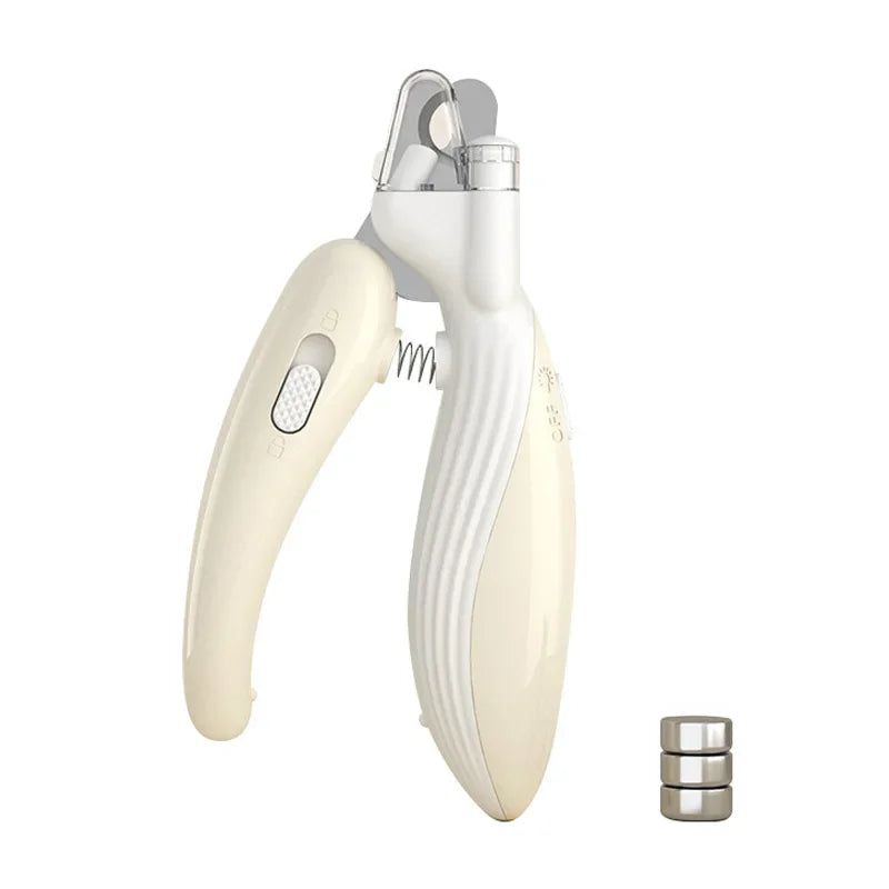 Professional Pet Nail Clippers with LED Light for Dogs, Cats, and Small Animals - Paw Grooming Scissors and Nail Trimmer