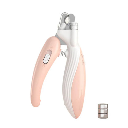 Professional Pet Nail Clippers with LED Light for Dogs, Cats, and Small Animals - Paw Grooming Scissors and Nail Trimmer