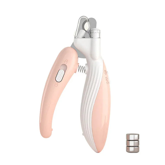 Professional Pet Nail Clippers with LED Light for Dogs, Cats, and Small Animals - Paw Grooming Scissors and Nail Trimmer