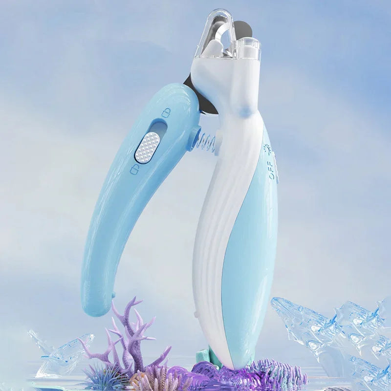 Professional Pet Nail Clippers with LED Light for Dogs, Cats, and Small Animals - Paw Grooming Scissors and Nail Trimmer