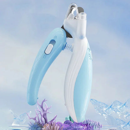 Professional Pet Nail Clippers with LED Light for Dogs, Cats, and Small Animals - Paw Grooming Scissors and Nail Trimmer